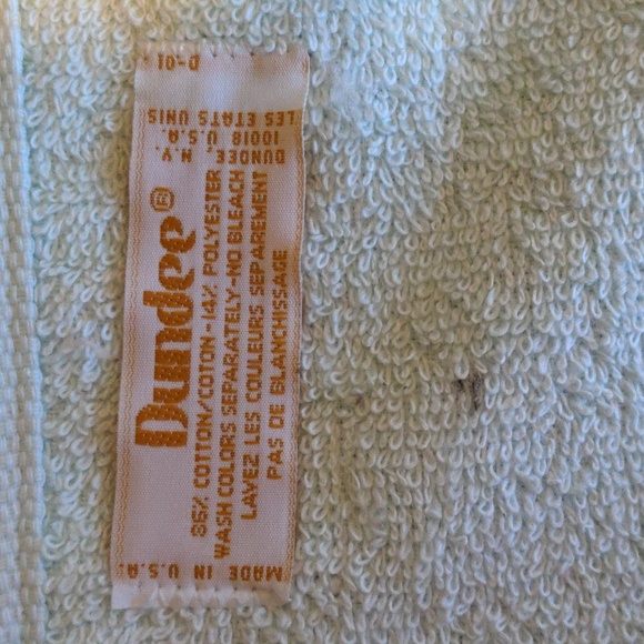 Dundee Vintage Floral Print Cotton Blend Towel Lot 2 Washcloths 2 Hand Towels - Picture 11 of 12